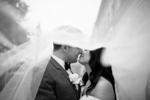 kiss under veil