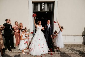 Absdorf church wedding ceremony