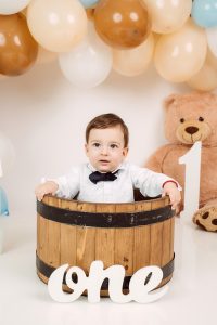 Prvi rodjendan studijsko fotografisanje Bijeljina, cake smash