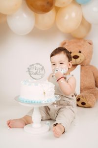 Prvi rodjendan studijsko fotografisanje Bijeljina, cake smash