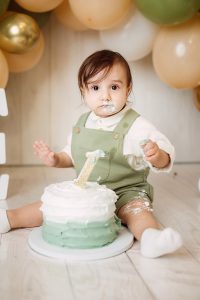 Prvi rodjendan studijsko fotografisanje Bijeljina, cake smash